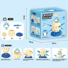 Mini Penguin Novelty Educational Toy for Kids - Interactive Parent-Child Game - Holiday Party Favor - Frog Pirate Bucket Theme