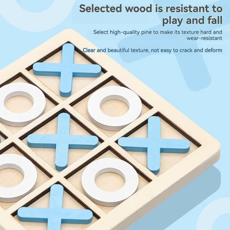 Wooden XO Tic Tac Toe Game ✖️⭕