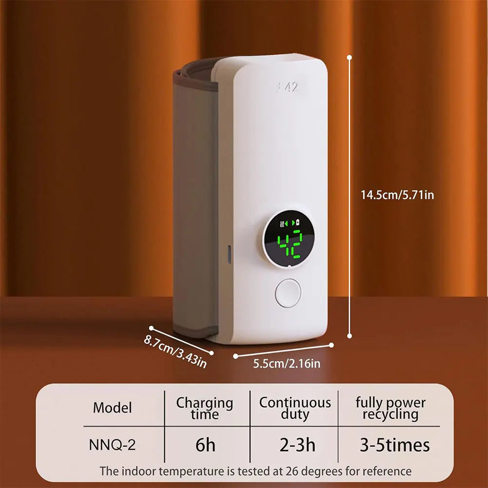 Rechargeable Baby Bottle Warmer with Temperature Control Travel Warmer for Traveling Camping Home