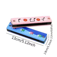 Children Wooden Harmonica Musical Instrument Toys Music Teaching Aids Puzzle Early Education Kindergarten Beginners TMZ