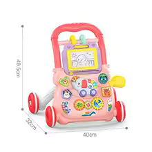 Baby Walker Early Educational Learning Walking Pushing Wheel Activity Musical Drag Car Toy For Infant 0 12 Months Boy GirlGift
